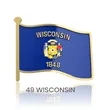 1" Stock Flag Pins | https://www.bestnamebadges.com