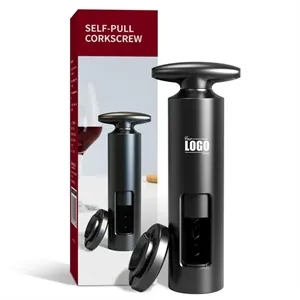 Self-Pull Corkscrew and Foil Cutter Set | https://www.bestnamebadges.com