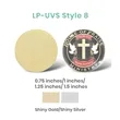 Stock UV Printed Pins | https://www.bestnamebadges.com