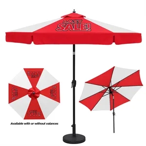 9' Heavy Duty Aluminum Market Umbrella ( Full Color )