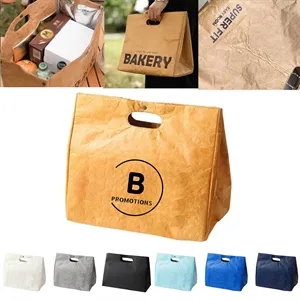 Portable Insulated Thermal Cooler Lunch Paper Bag  | https://www.bestnamebadges.com