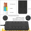 6ft Surge Protector Power Strip with 10 AC Outlet 3 USB | https://www.bestnamebadges.com