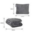Fleece Travel Blanket Pillow Portable Two In One Car Plane | https://www.bestnamebadges.com