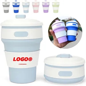 12 OZ Silicone Collapsible Cup Portable Reusable Travel Mug