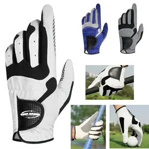 Men's Full Finger Golf Glove With Anti Slip Palm Grip | https://www.bestnamebadges.com