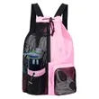 Mesh Drawstring Backpack With Pocket For Gym And Beach | https://www.bestnamebadges.com
