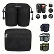 Travel Drink Caddy For Luggage Handle Double Pocket Design | https://www.bestnamebadges.com