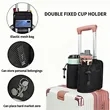 Travel Drink Caddy For Luggage Handle Double Pocket Design | https://www.bestnamebadges.com