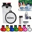 Portable Pet Water Bottle With Collapsible Bowl | https://www.bestnamebadges.com