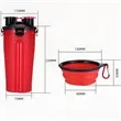 Portable Pet Water Bottle With Collapsible Bowl | https://www.bestnamebadges.com