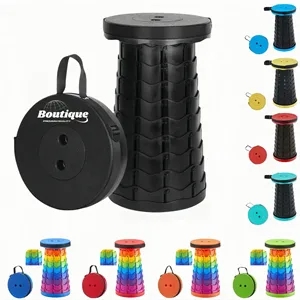 Adjustable Folding Telescopic Stool For Outdoor Use | https://www.bestnamebadges.com