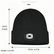 Bluetooth Beanie With Led Headlamp And USB Charging | https://www.bestnamebadges.com