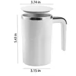 Self Stirring Coffee Mug Smart Temperature Portable Cup | https://www.bestnamebadges.com