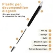 Business Ballpoint Pen Custom Logo Plastic Promotional | https://www.bestnamebadges.com