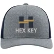 Richardson 115 Low Pro Heather Trucker | https://www.bestnamebadges.com