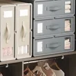 Foldable Clothes Storage Box Blanket Quilt Organizer Bin | https://www.bestnamebadges.com