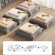 Foldable Clothes Storage Box Blanket Quilt Organizer Bin | https://www.bestnamebadges.com
