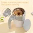 Automatic Self Stirring Coffee Mug Stainless Insulated Cup | https://www.bestnamebadges.com