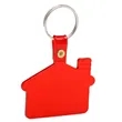 Flexible House Shaped Soft Tag Keychains | https://www.bestnamebadges.com