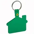 Flexible House Shaped Soft Tag Keychains | https://www.bestnamebadges.com