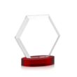 Barnett Award on Alberton Base - Red | https://www.bestnamebadges.com