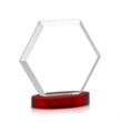 Barnett Award on Alberton Base - Red | https://www.bestnamebadges.com
