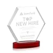 Barnett Award on Alberton Base - Red | https://www.bestnamebadges.com