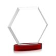 Barnett Award on Alberton Base - Red | https://www.bestnamebadges.com