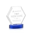 Barnett Award on Alberton Base - Blue | https://www.bestnamebadges.com