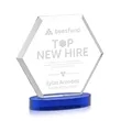 Barnett Award on Alberton Base - Blue | https://www.bestnamebadges.com