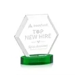 Barnett Award on Alberton Base - Green | https://www.bestnamebadges.com