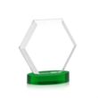 Barnett Award on Alberton Base - Green | https://www.bestnamebadges.com