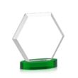 Barnett Award on Alberton Base - Green | https://www.bestnamebadges.com