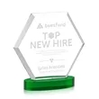 Barnett Award on Alberton Base - Green | https://www.bestnamebadges.com