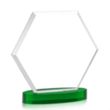 Barnett Award on Alberton Base - Green | https://www.bestnamebadges.com