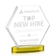 Barnett Award on Alberton Base - Gold | https://www.bestnamebadges.com