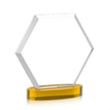 Barnett Award on Alberton Base - Amber | https://www.bestnamebadges.com