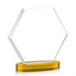Barnett Award on Alberton Base - Amber | https://www.bestnamebadges.com