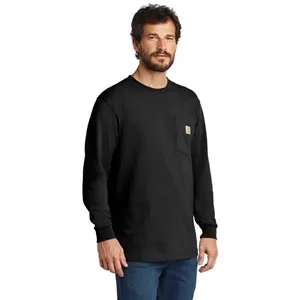 Carhartt Workwear Pocket Long Sleeve T-Shirt. | https://www.bestnamebadges.com