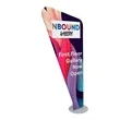 80"H EuroFit Angle Banner Display Kit | https://www.bestnamebadges.com