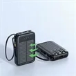 Solar Power Bank With Built In Cables And Led Indicator | https://www.bestnamebadges.com