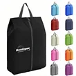 Travel Shoe Storage Bag With Zipper And Handle | https://www.bestnamebadges.com