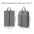 Travel Shoe Storage Bag With Zipper And Handle | https://www.bestnamebadges.com