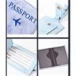 Custom RFID Blocking PU Leather Passport Holder Wallet | https://www.bestnamebadges.com