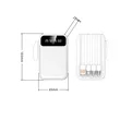 Portable 20000mAh Power Bank With Flashlight And Cables | https://www.bestnamebadges.com