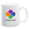 11 Oz. White Ceramic Mug | https://www.bestnamebadges.com