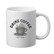 11 oz. Traditional Ceramic Custom Mugs | https://www.bestnamebadges.com