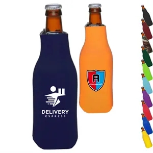 Custom Zipper Water Bottle Insulator | https://www.bestnamebadges.com
