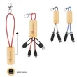 Bamboo Slider Multi-Chargin Cables | https://www.bestnamebadges.com