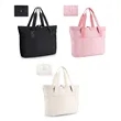 Foldable Tote Bag with Front Pocket and Carry Handles | https://www.bestnamebadges.com